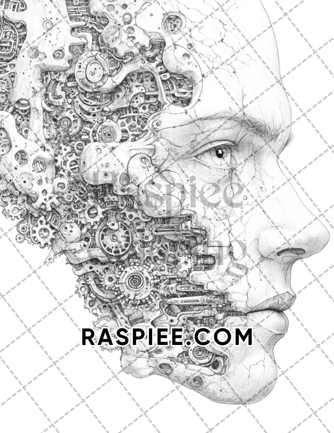 Surreal World Adult Coloring Pages Printable PDF Instant Download