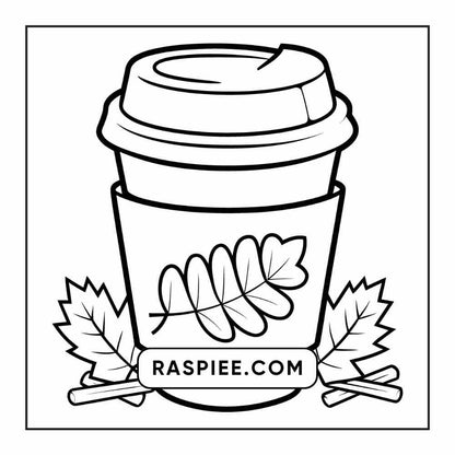 76 Bold and Easy Fall Vibes Coloring Pages Printable PDF Instant Download - RASPIEE