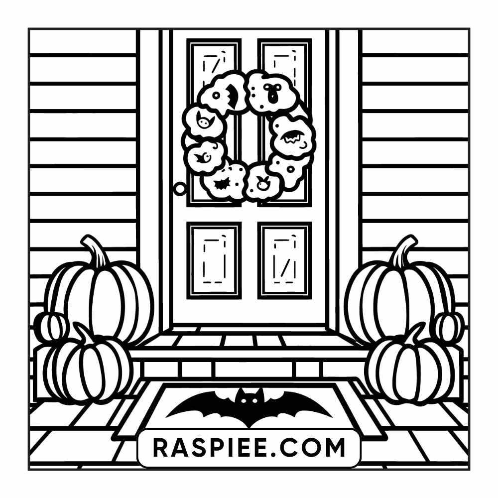 84 Cozy Halloween Bold & Easy Coloring Pages Printable PDF Instant Download - RASPIEE