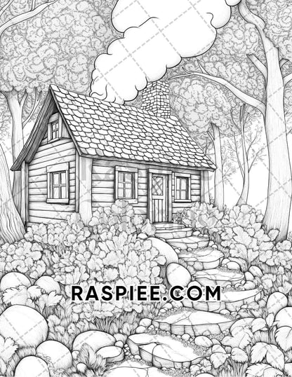 Hello Autumn Adult Coloring Pages Printable PDF Instant Download