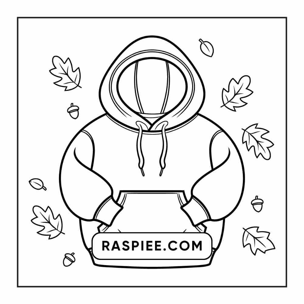 76 Bold and Easy Fall Vibes Coloring Pages Printable PDF Instant Download - RASPIEE