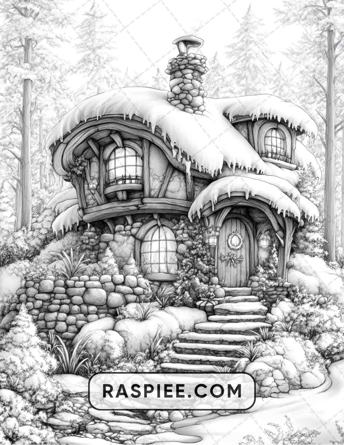 68 Christmas Fantasy Adult Coloring Pages