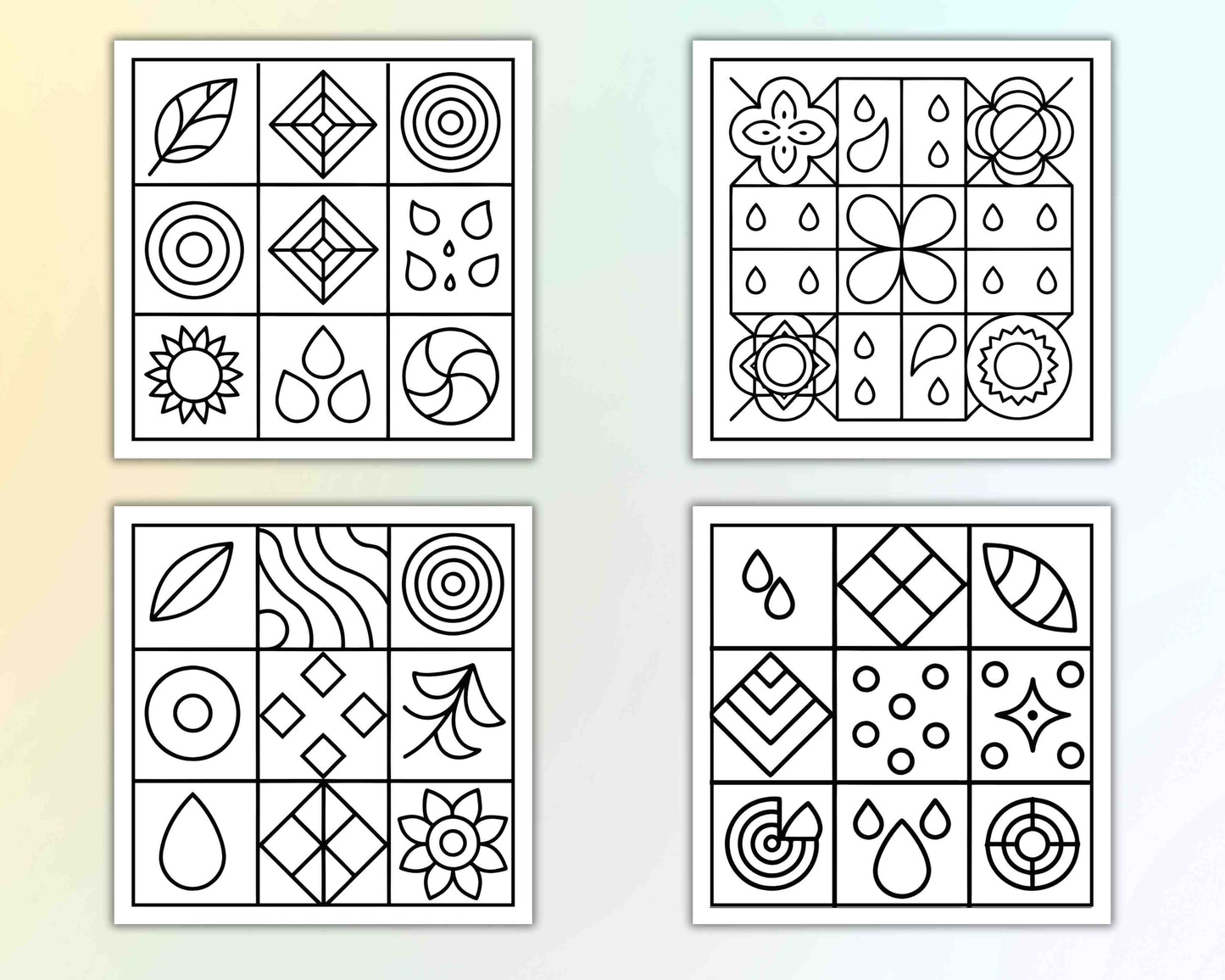 80 Bold and Easy Comfy Patterns Coloring Pages - RASPIEE