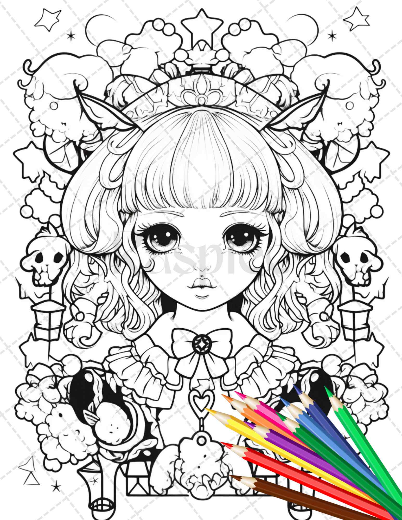 54 Anime Coloring Pages Free PDF Printables