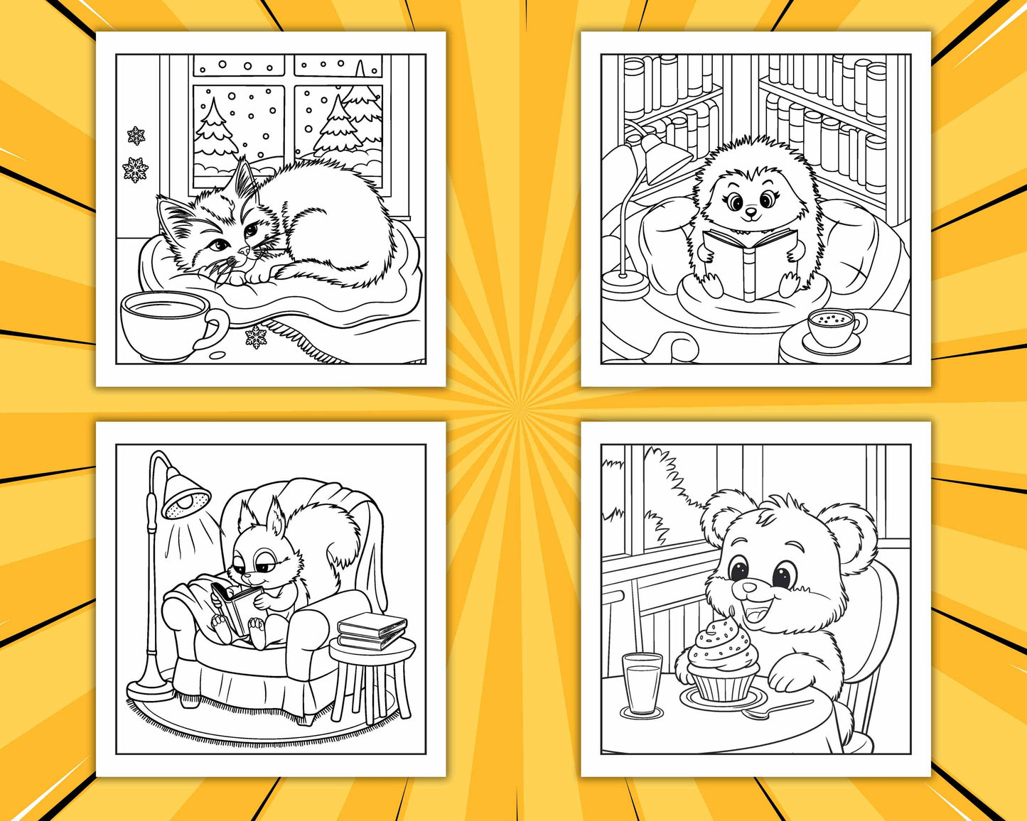 67 Bold and Easy Fluffy Times Coloring Pages - RASPIEE