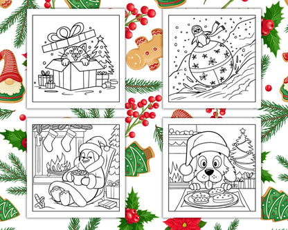 90 Bold and Easy Merry Christmas Coloring Pages - RASPIEE