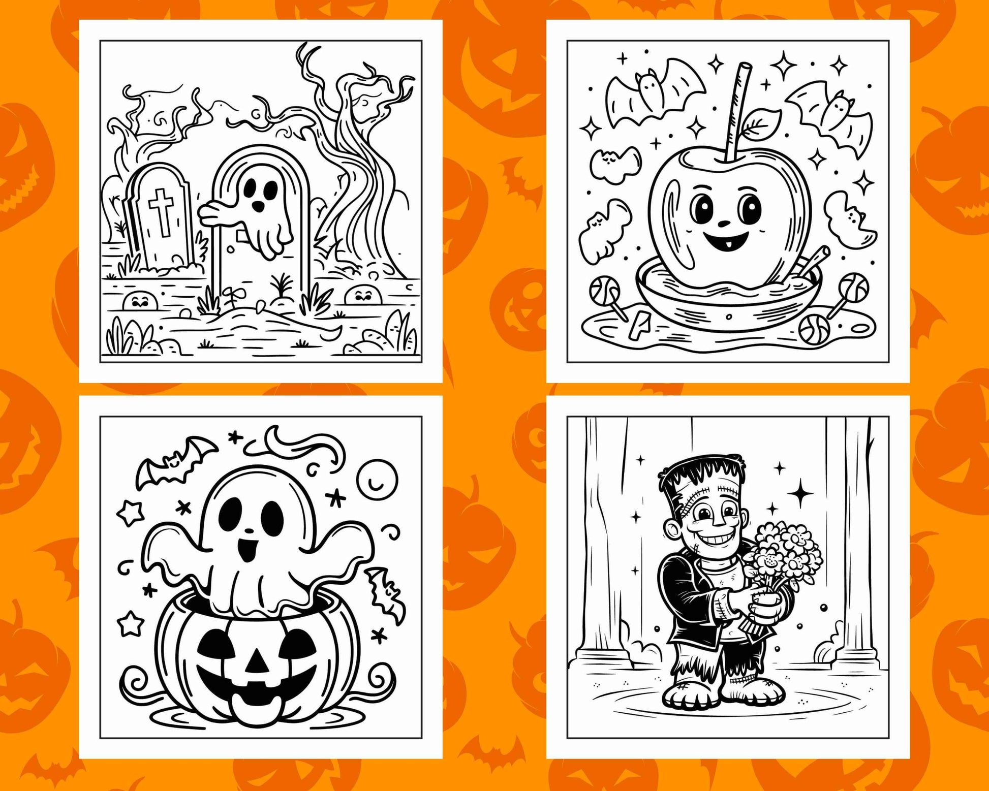 100 Bold and Easy Cute Halloween Coloring Pages Printable PDF Instant – RASPIEE 100-bold-and-easy-cute-halloween-coloring-pages-printable-pdf-instant-raspiee