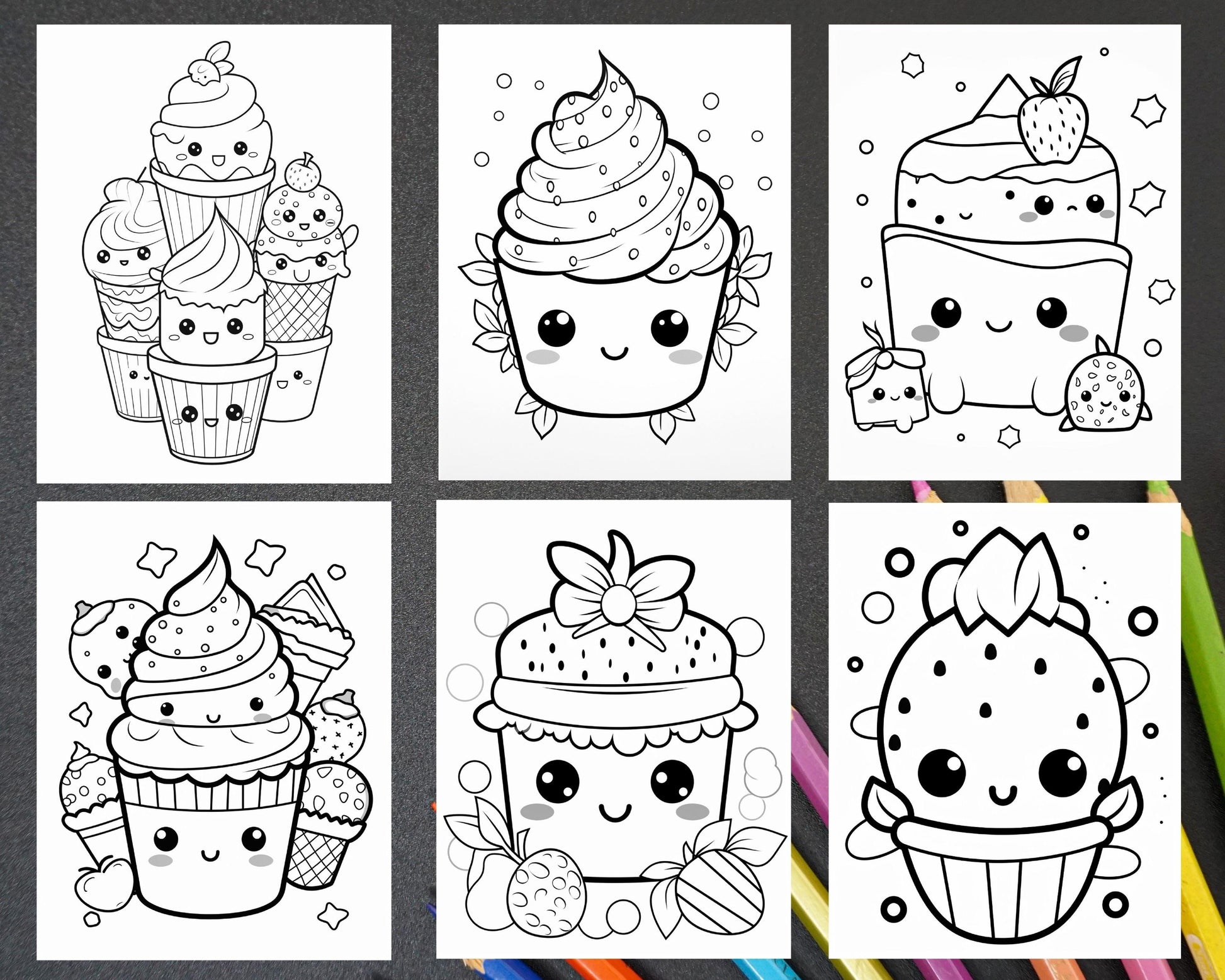 200 Kawaii Food Coloring Pages for Kids, Fun Homeschool Activities, Pr – RASPIEE 200-kawaii-food-coloring-pages-for-kids-fun-homeschool-activities-pr-raspiee