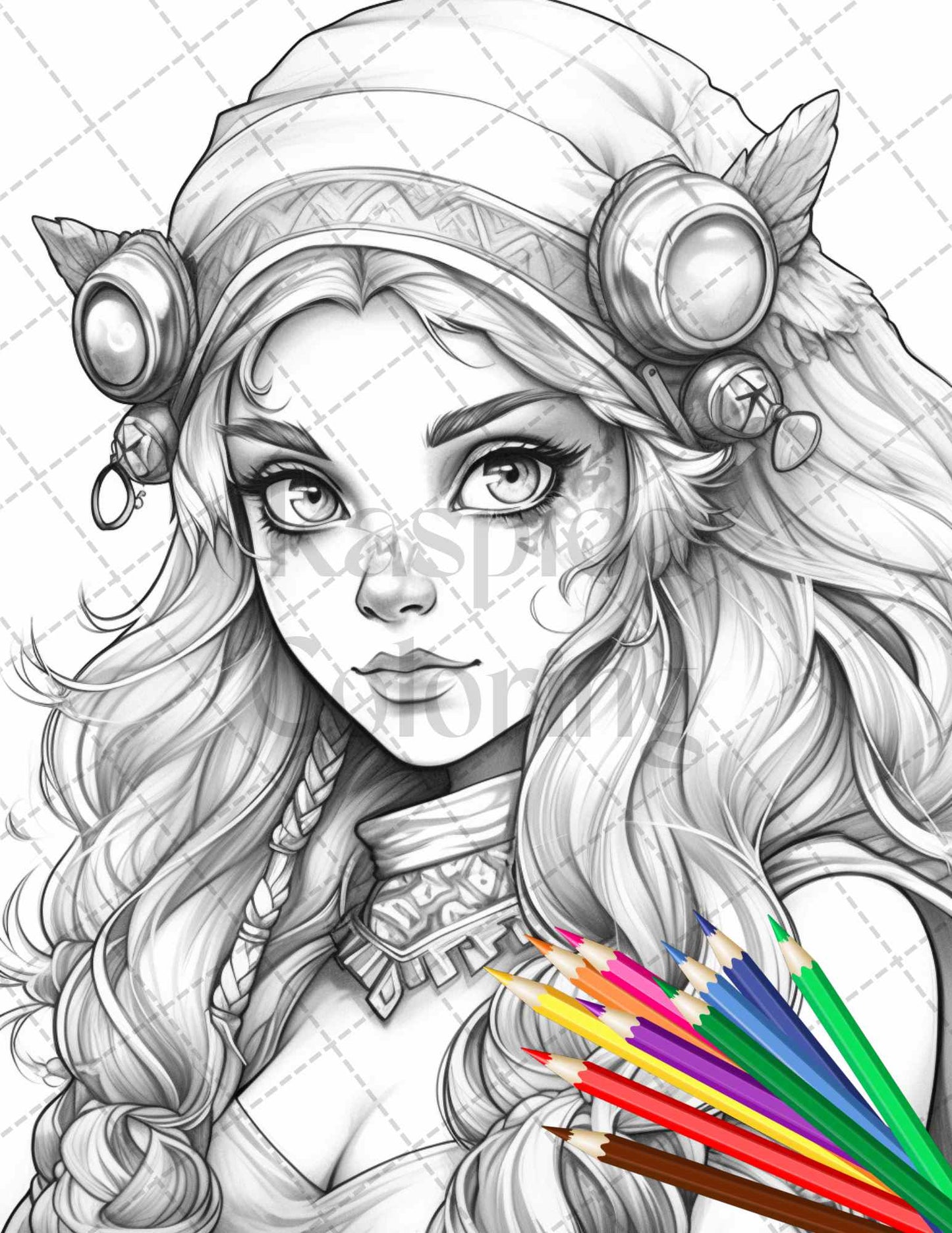 41 Adorable Gnome Girls Grayscale Coloring Pages Printable for Adults and Kids, PDF File Instant Download - raspiee