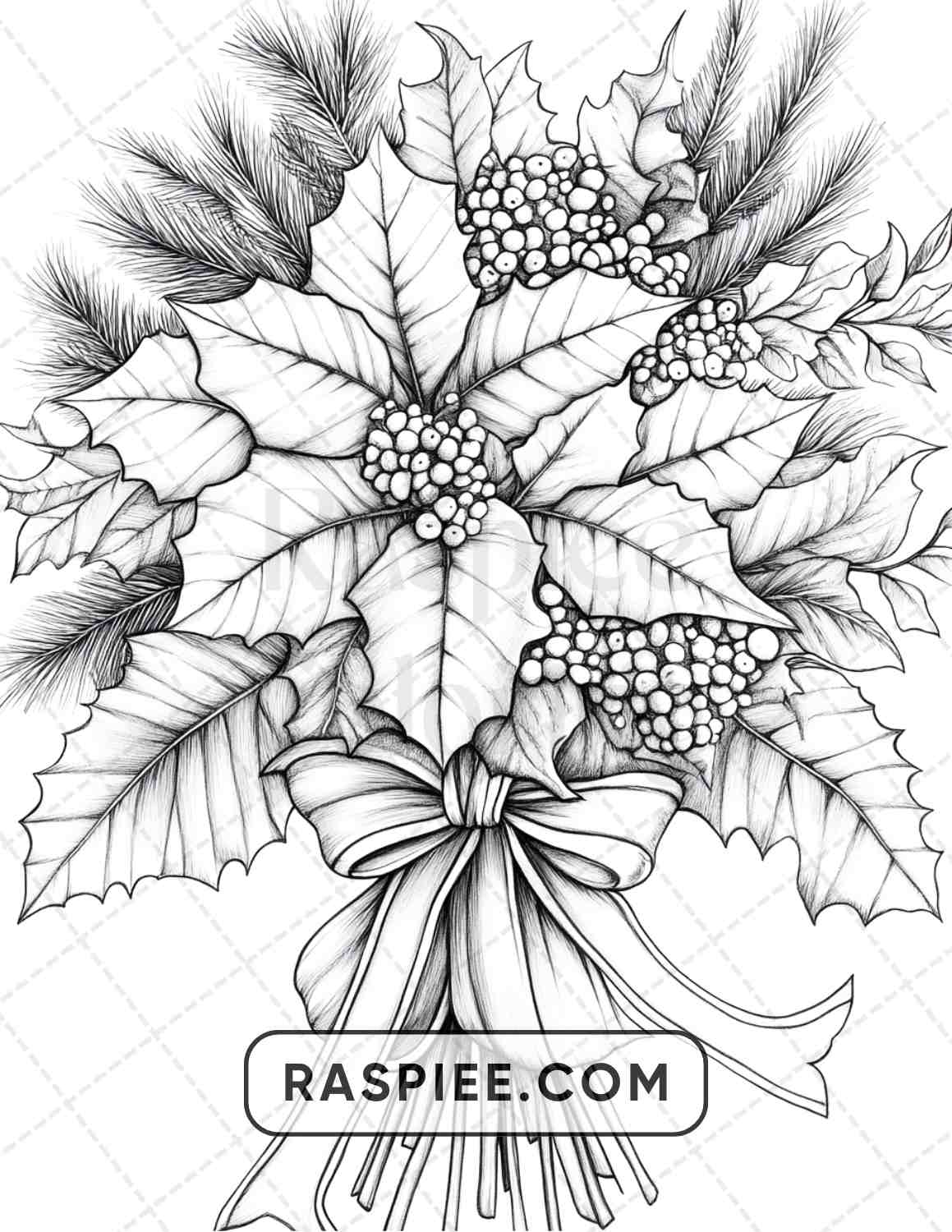 77 Winter Flowers Adult Coloring Pages