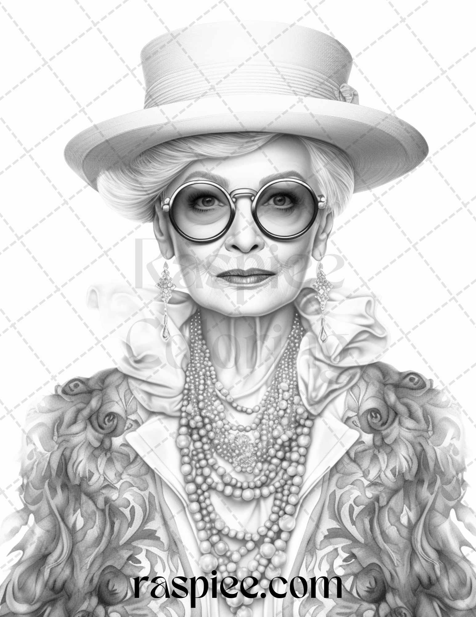 Fashionista Grandma Coloring Pages, Grayscale Coloring Sheets, Printable Adult Coloring Pages, Stylish Grandmother Gifts, Unique Gifts for Seniors, Printable Crafts for Adults, Trendy Coloring Activities, Creative Hobby for Grandmas, Elegant Coloring Books, High-Quality Coloring Printables, Fashionable Adult Coloring, Portrait Coloring Pages