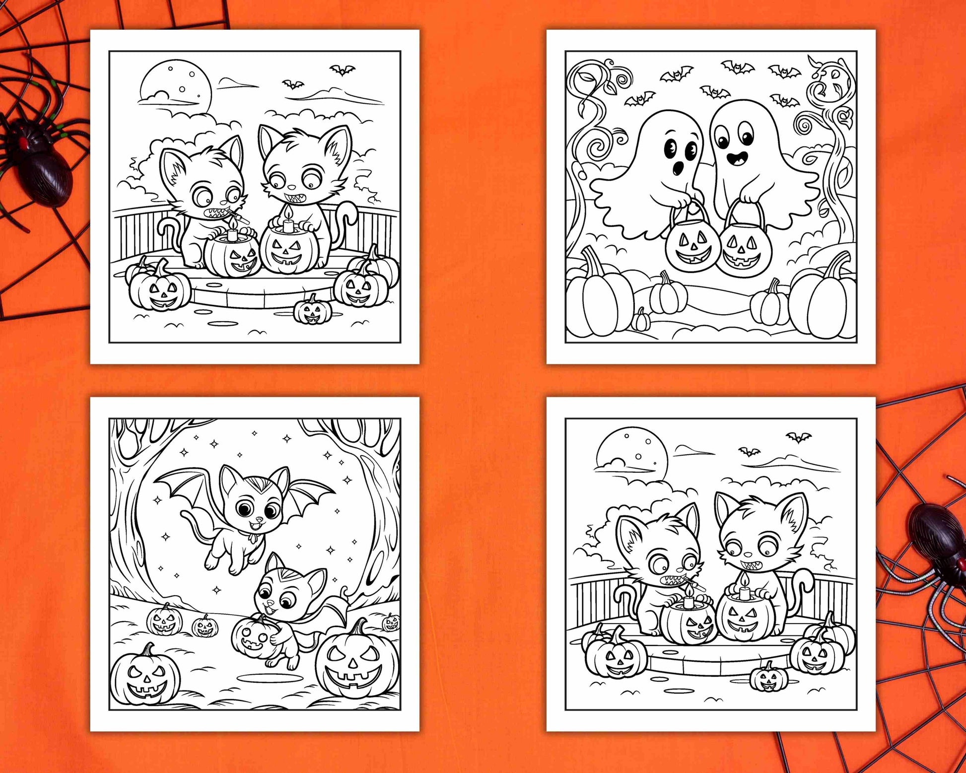 85 Bold and Easy Creepy Friends Halloween Coloring Pages - RASPIEE