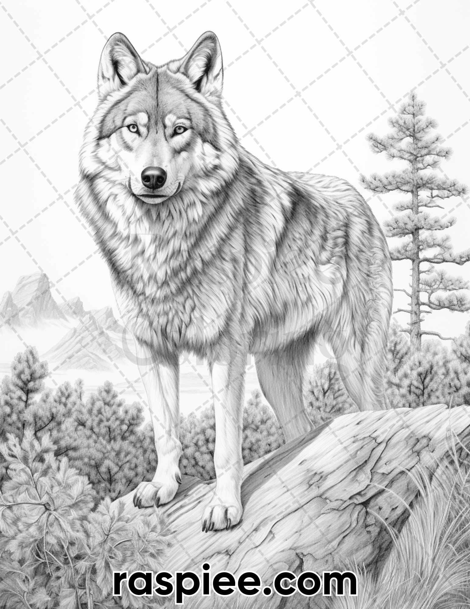 10 Unique Animal Grayscale Coloring Pages for Adults: Unwind and Unleash Your Creativity