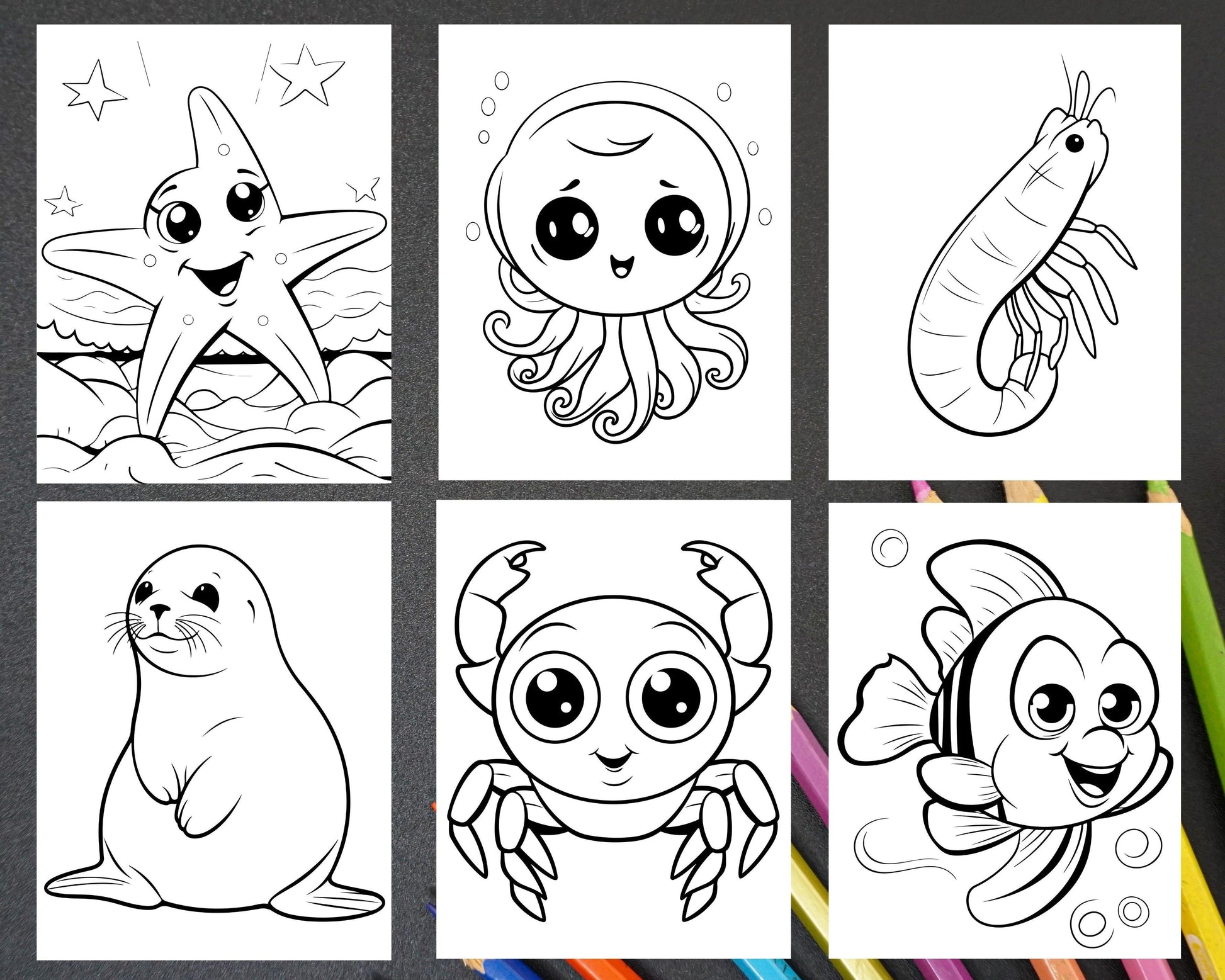 Ocean Animals Coloring Pages Preschool