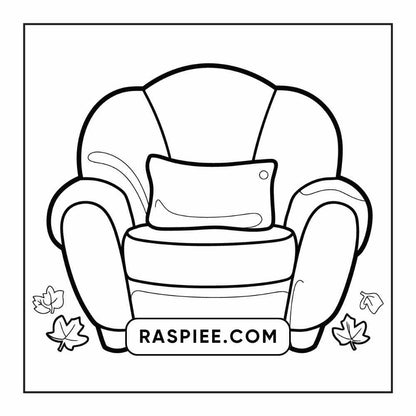 76 Bold and Easy Fall Vibes Coloring Pages Printable PDF Instant Download - RASPIEE