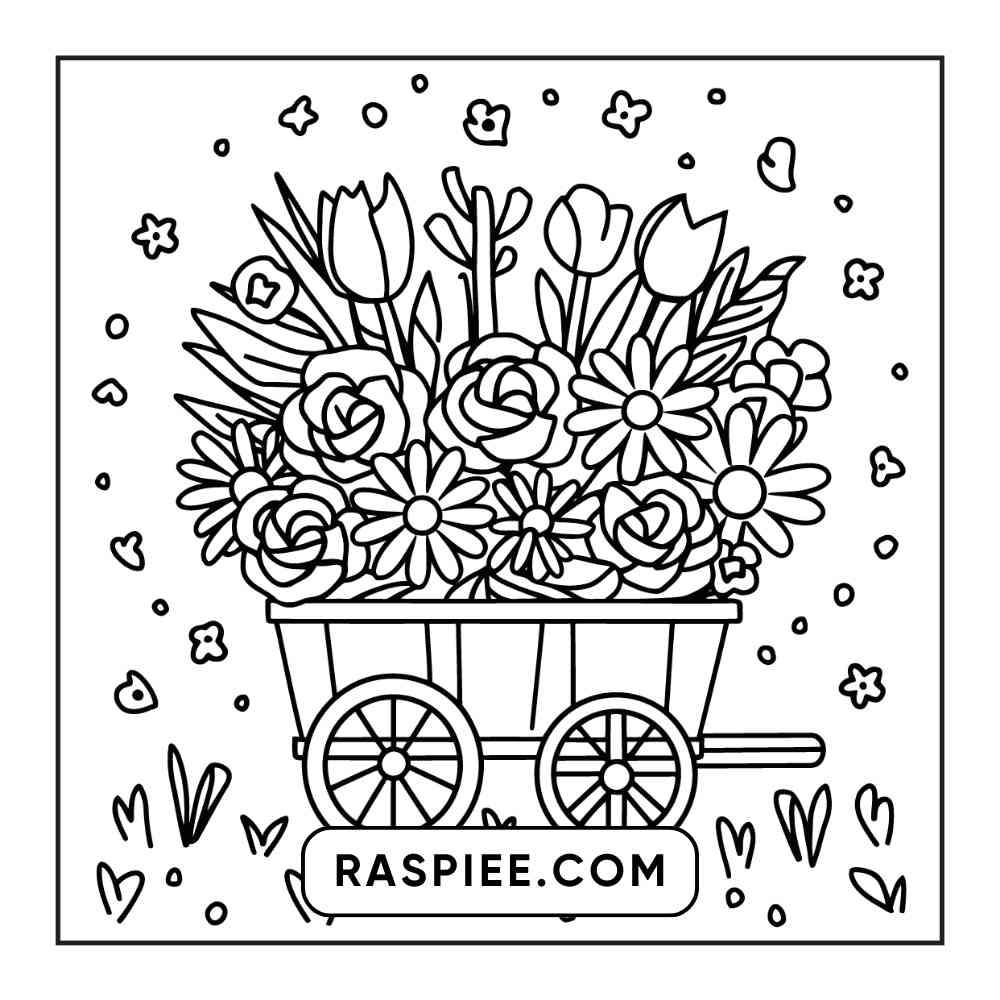 90 Bold and Easy Stress Relief Coloring Pages Printable PDF Instant Download - RASPIEE