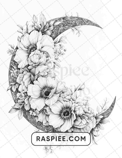 77 Flower Tattoos Adult Coloring Pages - RASPIEE