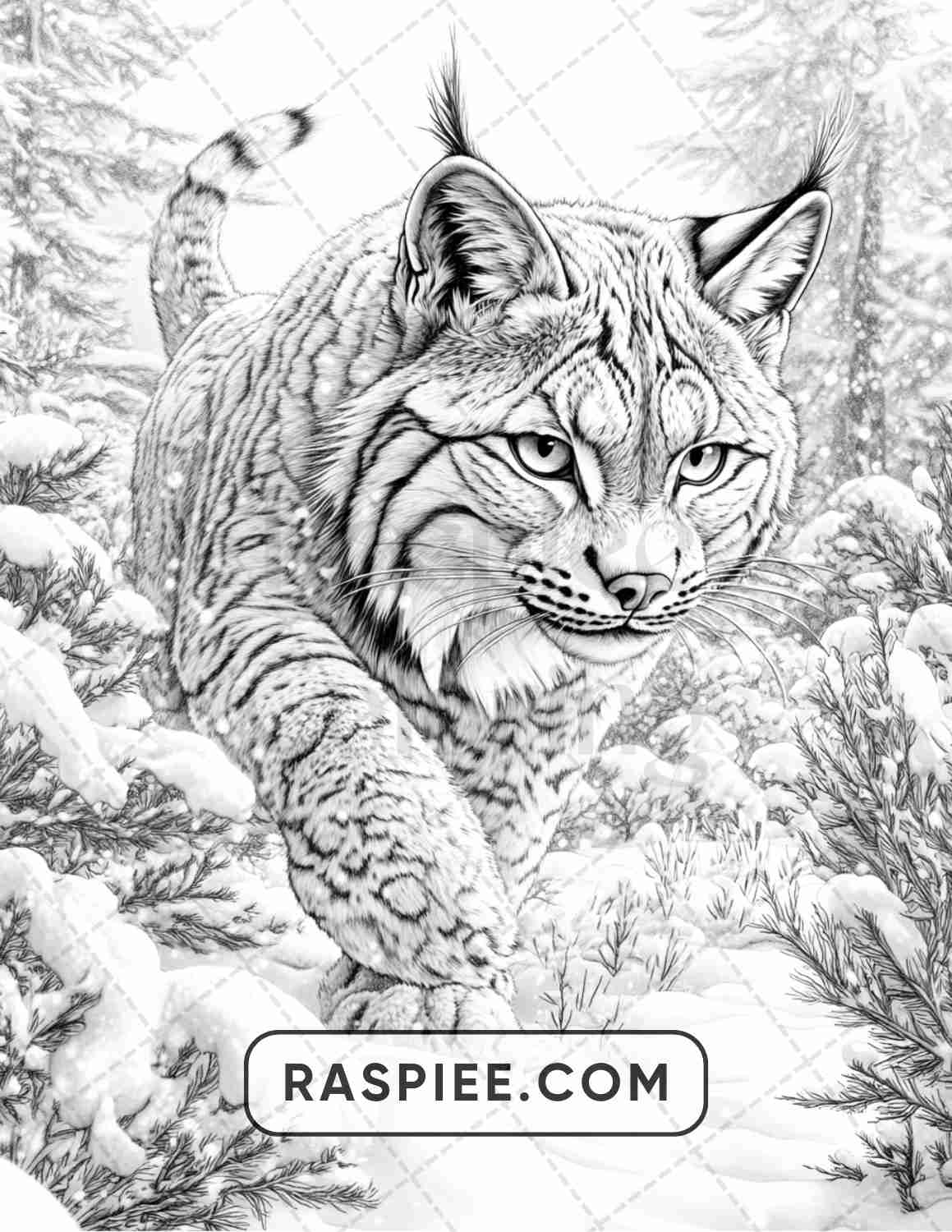 86 Winter Animals Adult Coloring Pages