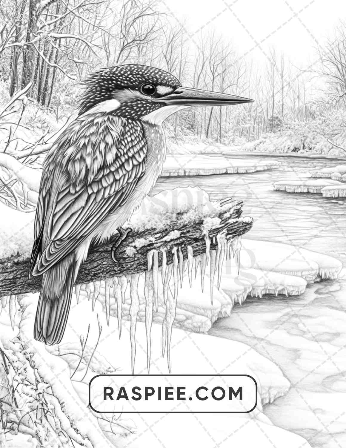 80 Winter Birds Adult Coloring Pages