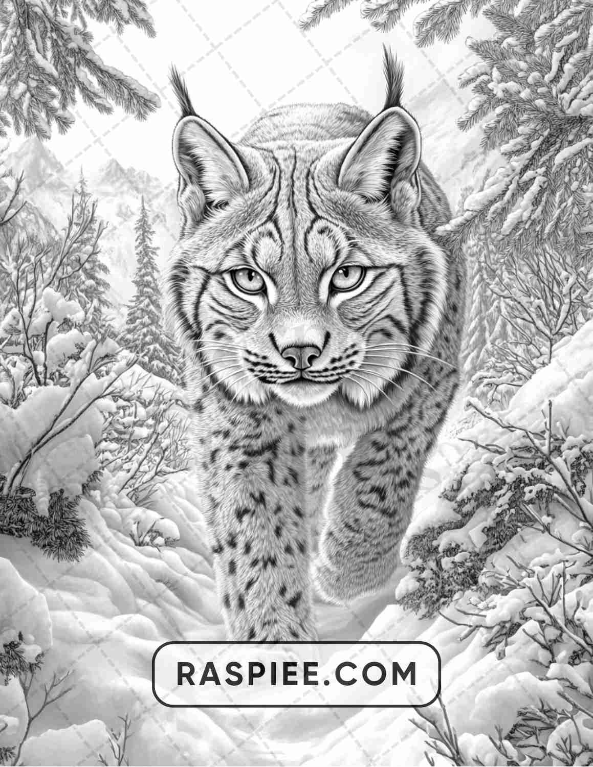 86 Winter Animals Adult Coloring Pages