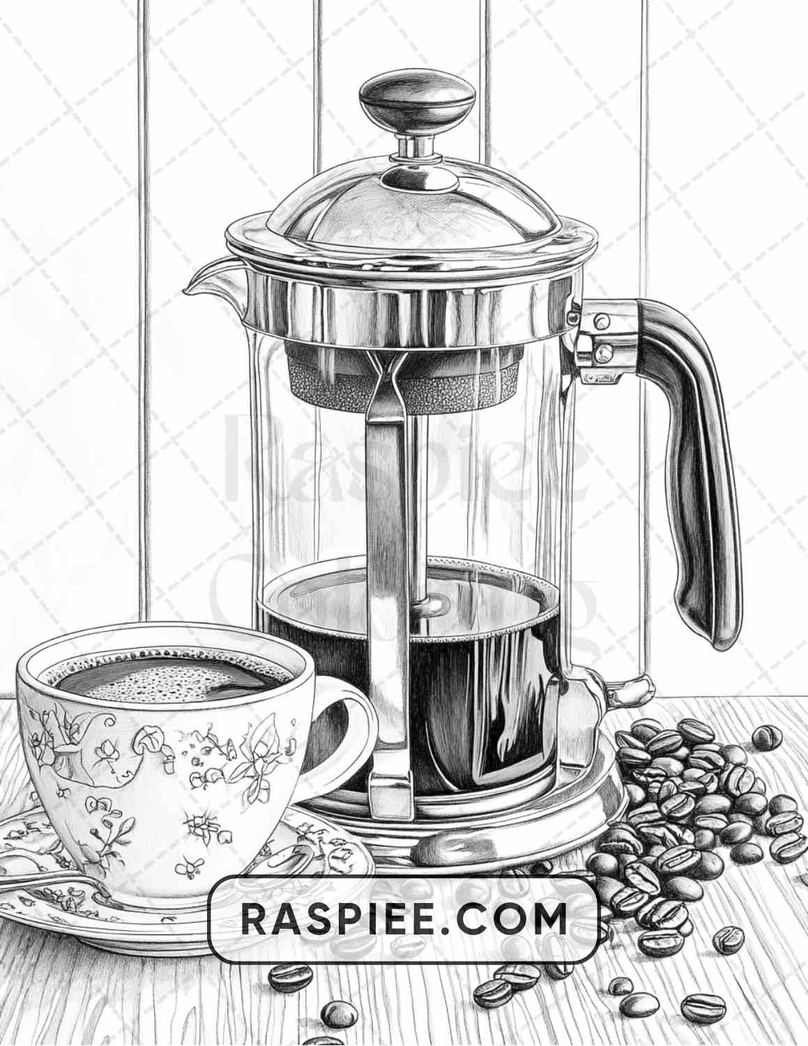 80 Still Life Adult Coloring Pages - RASPIEE