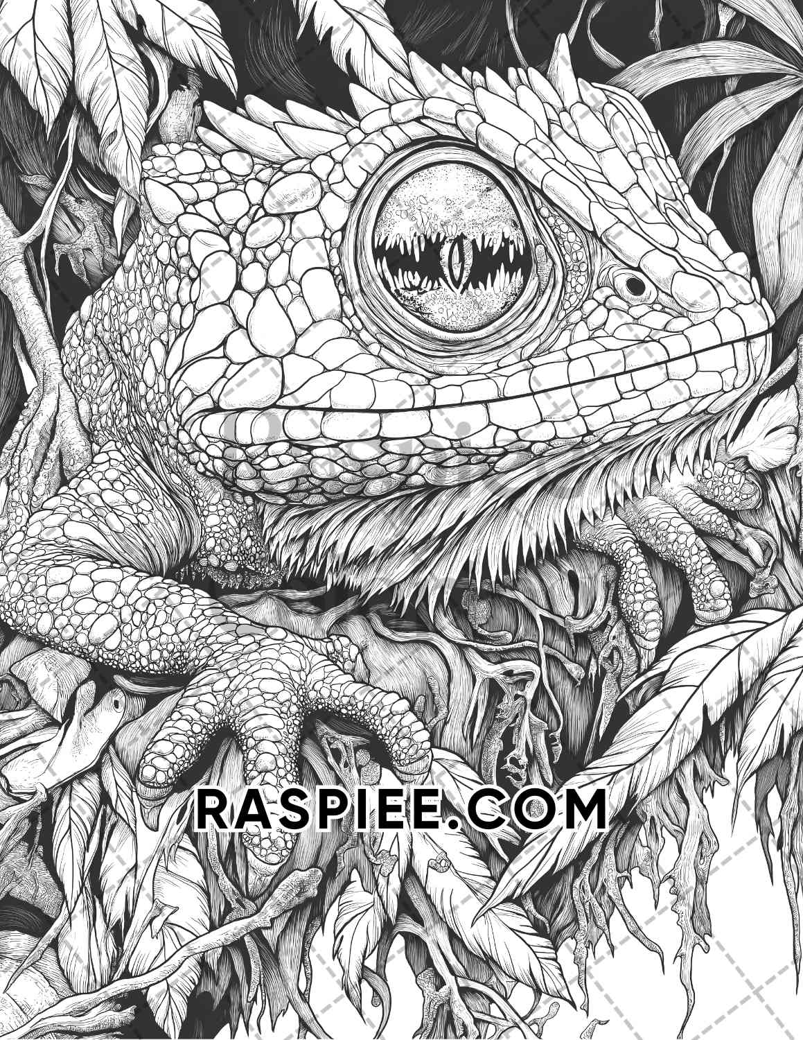 Horror Animals Halloween Adult Coloring Pages Printable PDF Instant Download