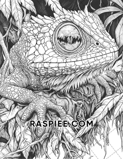 Horror Animals Halloween Adult Coloring Pages Printable PDF Instant Download