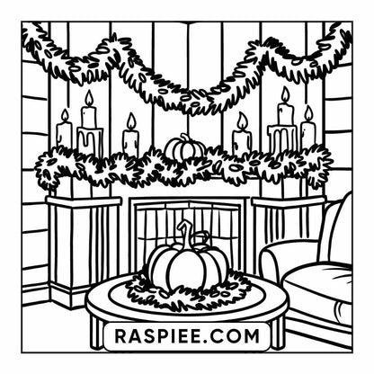 84 Cozy Halloween Bold & Easy Coloring Pages Printable PDF Instant Download - RASPIEE