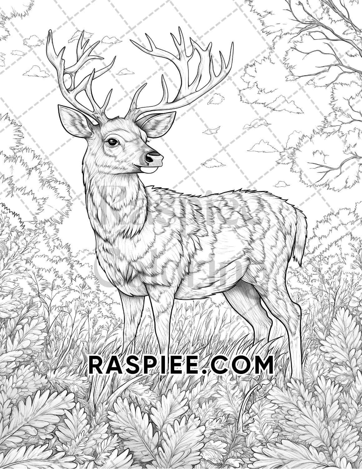 Hello Autumn Adult Coloring Pages Printable PDF Instant Download - RASPIEE