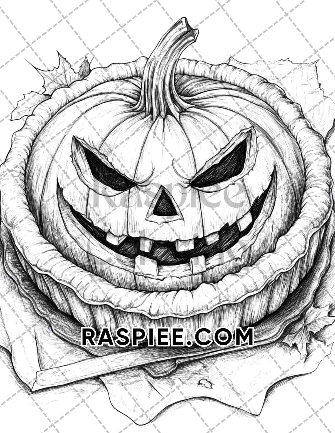 Spooky Desserts Halloween Adult Coloring Pages Printable PDF