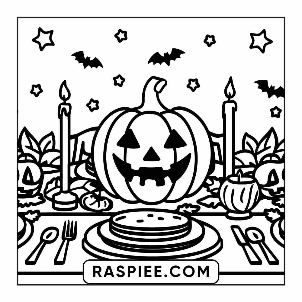 84 Cozy Halloween Bold & Easy Coloring Pages Printable PDF Instant Download - RASPIEE