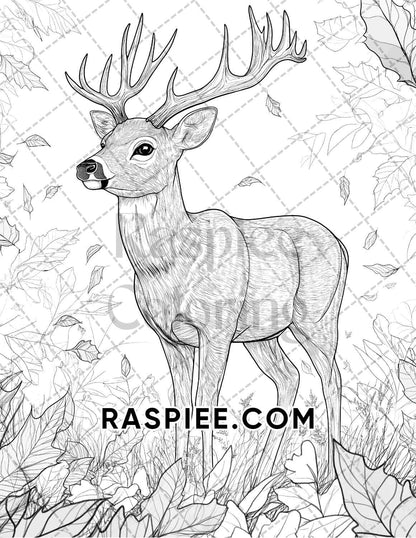 Hello Autumn Adult Coloring Pages Printable PDF Instant Download