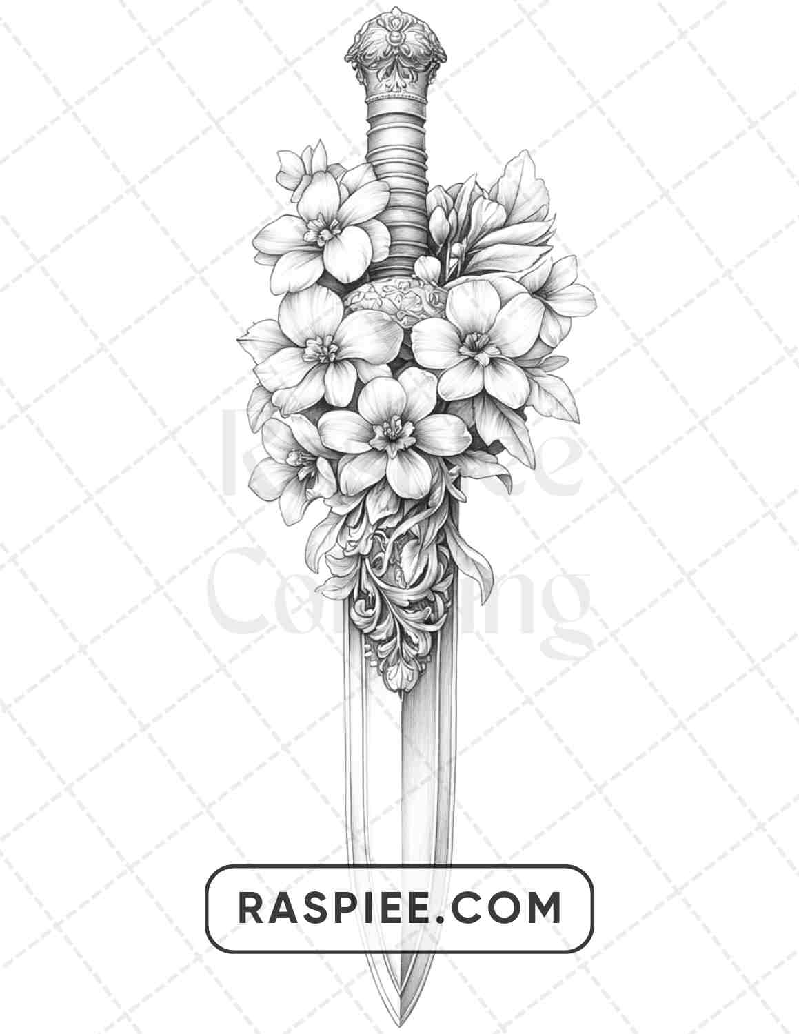 77 Flower Tattoos Adult Coloring Pages - RASPIEE