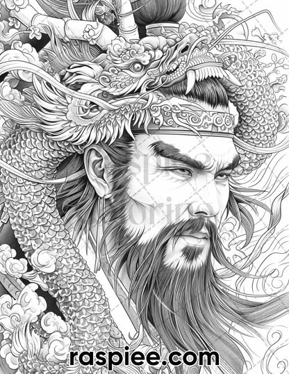 adult coloring pages, adult coloring sheets, adult coloring book pdf, adult coloring book printable, grayscale coloring pages, grayscale coloring books, tattoo coloring pages for adults, tattoo coloring book, grayscale illustration, traditional japanese tattoos coloring pages