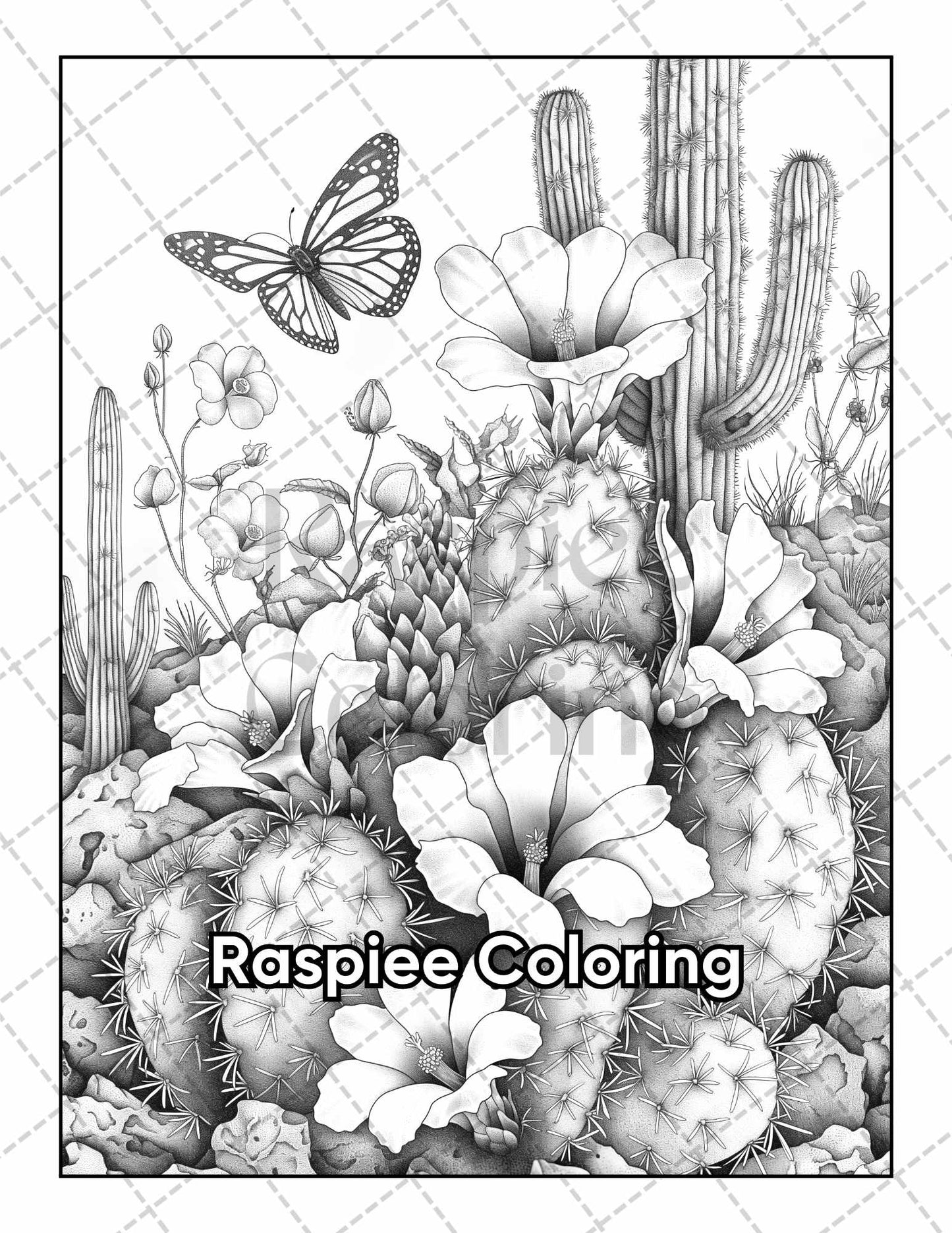 Butterflies & Flowers Adult Coloring Pages