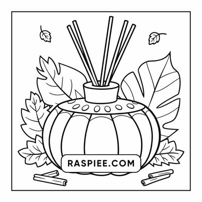 76 Bold and Easy Fall Vibes Coloring Pages Printable PDF Instant Download - RASPIEE