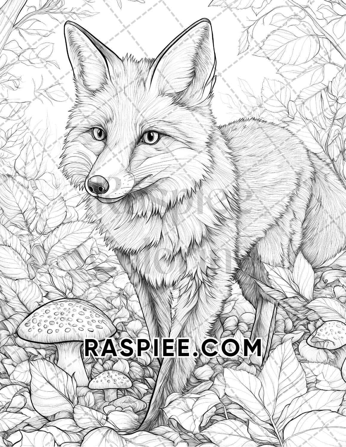 Hello Autumn Adult Coloring Pages Printable PDF Instant Download