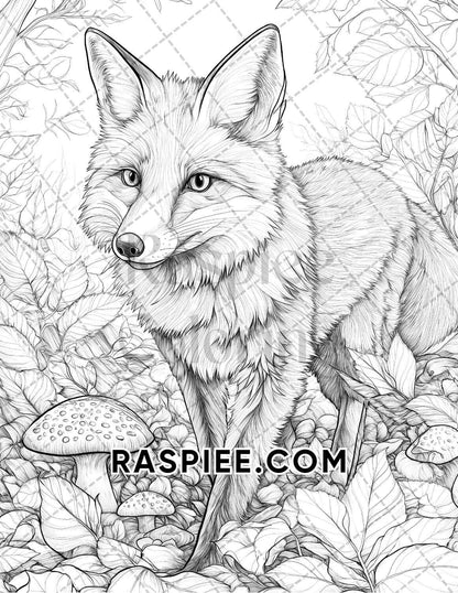 Hello Autumn Adult Coloring Pages Printable PDF Instant Download - RASPIEE