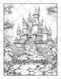 50 Fairyland Adult Coloring Pages Printable PDF Instant Download – RASPIEE