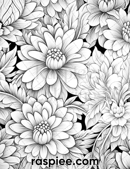 adult coloring pages, adult coloring sheets, adult coloring book pdf, adult coloring book printable, grayscale coloring pages, grayscale coloring books, spring coloring pages for adults, spring coloring book pdf, flower coloring pages for adults, flower coloring book pdf, folk art florals coloring pages
