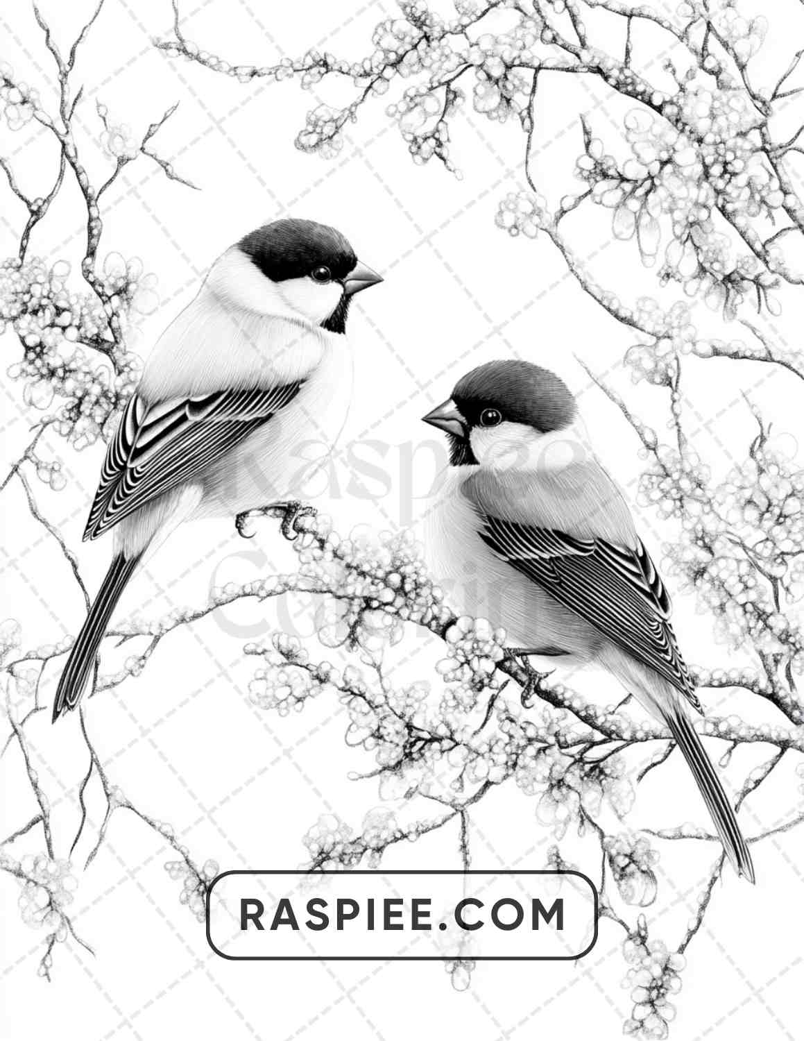 80 Winter Birds Adult Coloring Pages