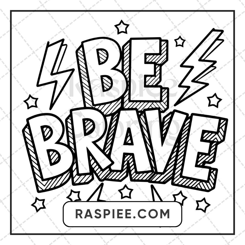 120 Bold and Easy Motivational Word Coloring Pages