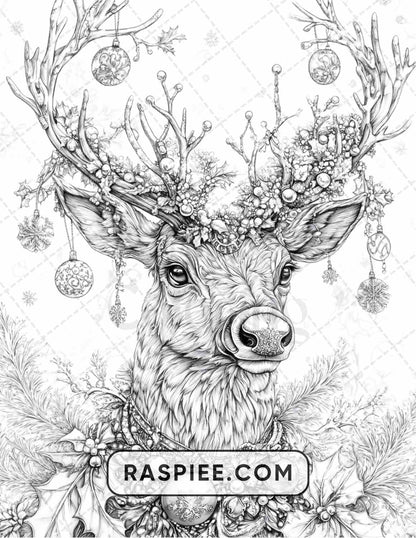 89 Christmas Decor Adult Coloring Pages