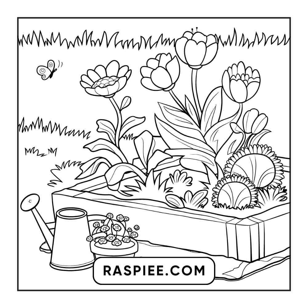 85 Bold and Easy Little Corner Coloring Pages Printable PDF Instant Download - RASPIEE