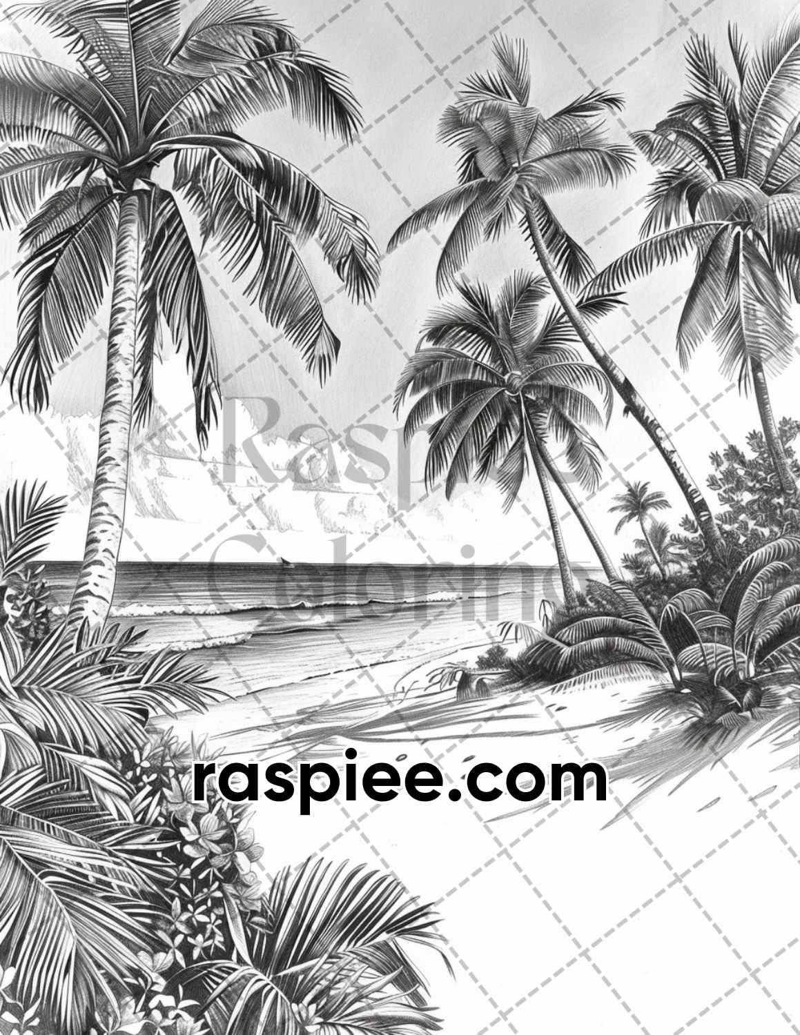 adult coloring pages, adult coloring sheets, adult coloring book pdf, adult coloring book printable, grayscale coloring pages, grayscale coloring books, grayscale illustration, summer adult coloring pages, summer adult coloring book, landscapes Adult Coloring Pages