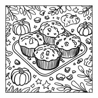 114 Cozy Autumn Bold & Easy Coloring Pages PDF Printable Instant Download - RASPIEE