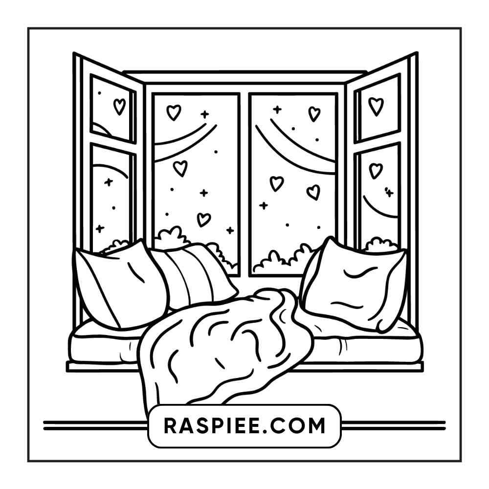 90 Bold and Easy Stress Relief Coloring Pages Printable PDF Instant Download - RASPIEE