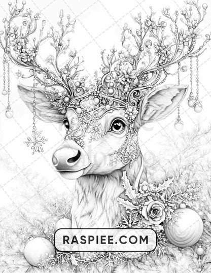 89 Christmas Decor Adult Coloring Pages