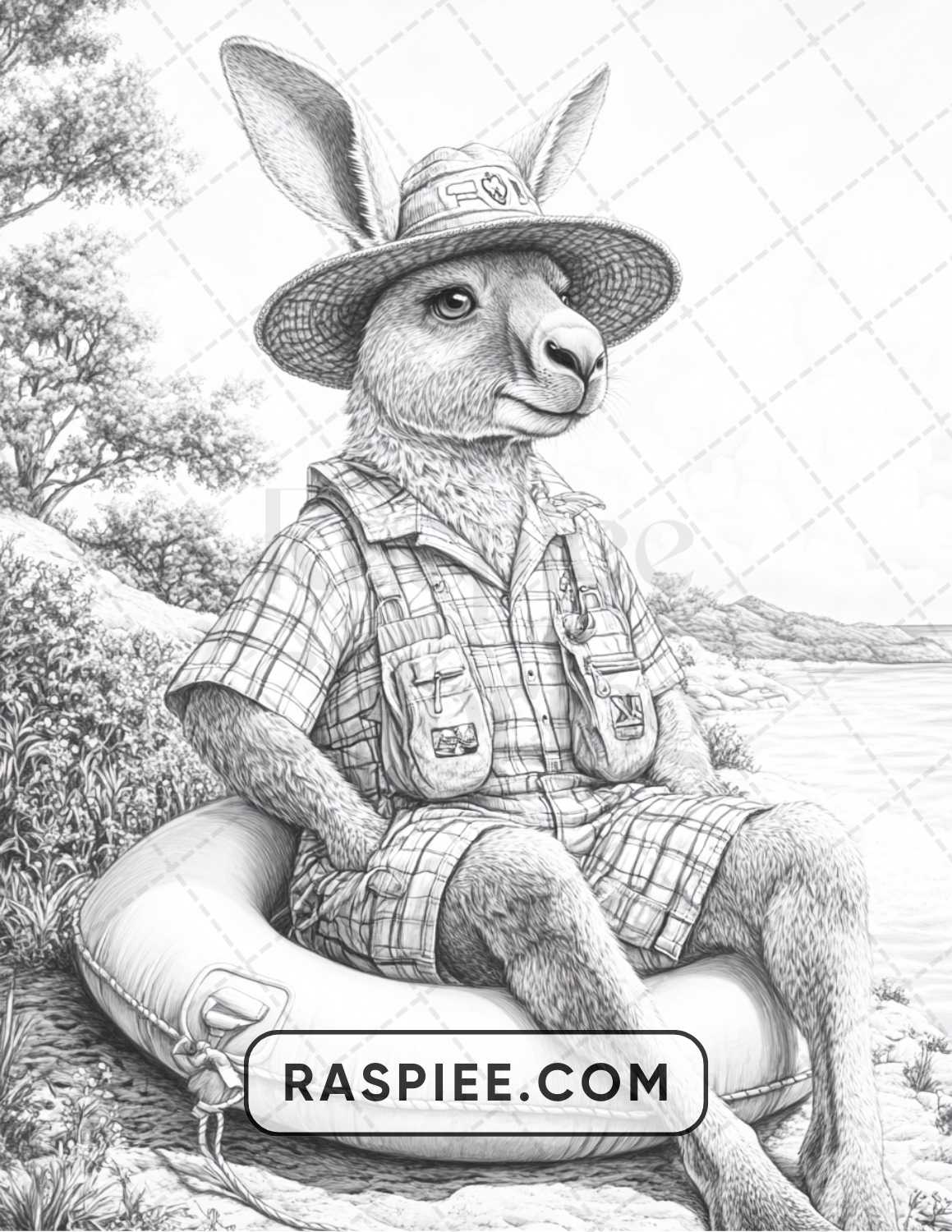 96 Animals Dressed Up Adult Coloring Pages