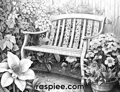 adult coloring pages, adult coloring sheets, adult coloring book pdf, adult coloring book printable, spring coloring pages for adults, spring coloring book, landscape coloring pages for adults, rainy day coloring pages